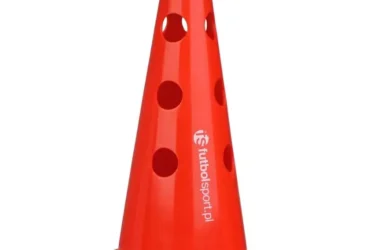 Cone with holes 37.5 cm red
