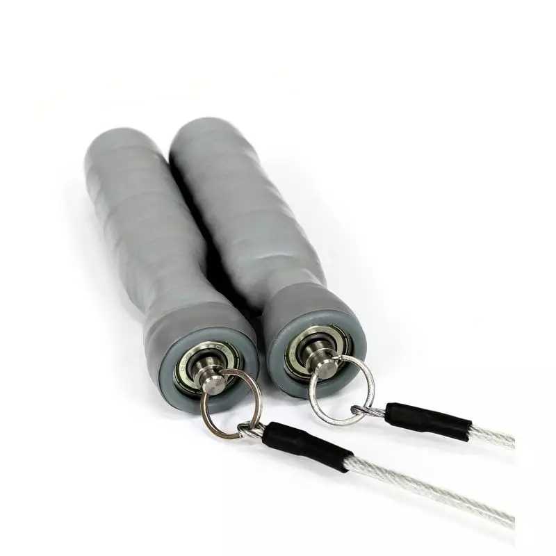 Speed skipping rope with a steel cable 138