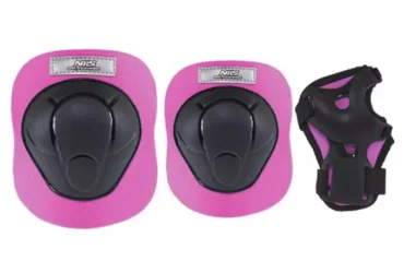 Protectors set Nils Extreme black and pink H210 size L