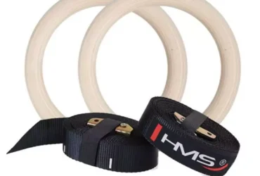 Wooden gymnastic rings with the HMS TX07 measure