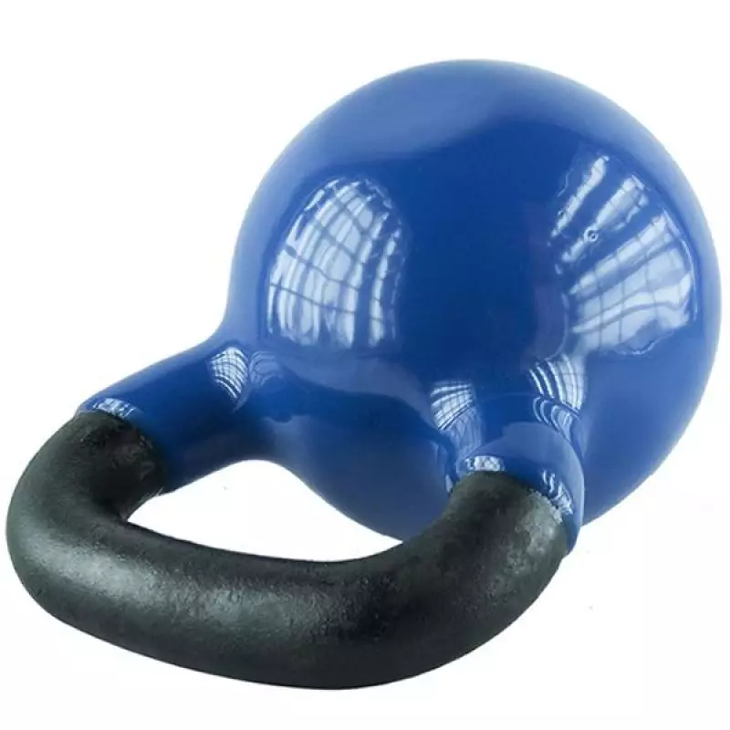 Kettlebell iron covered with vinyl HMS KNV32 BLUE