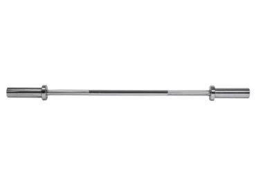 Olympic straight bar 120cm with clamps lock jaw blac GOL160
