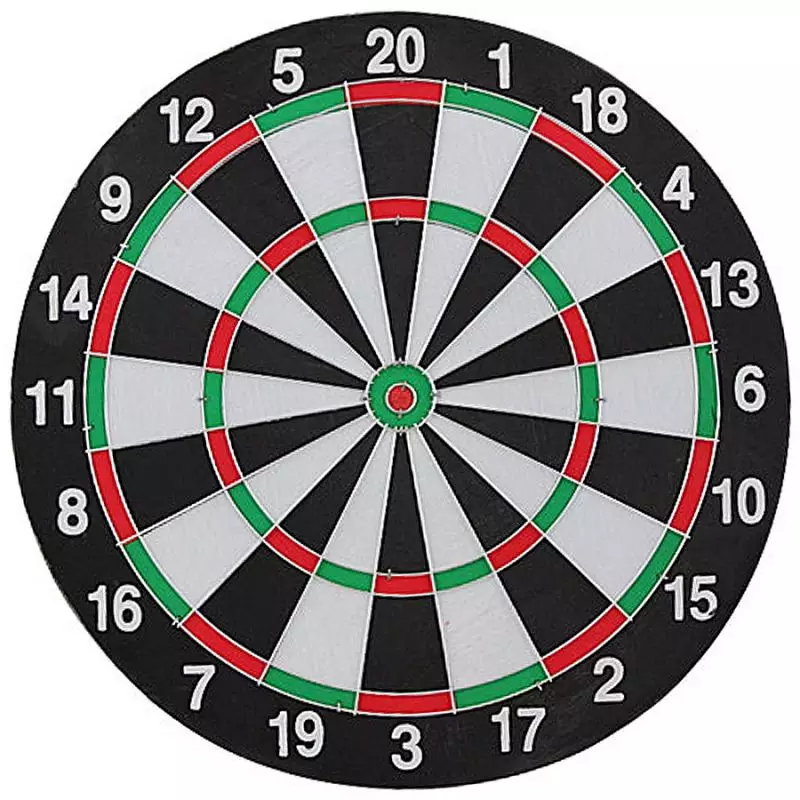 Sisal dart board 30 cm + 6 darts EB030231 / BT171525