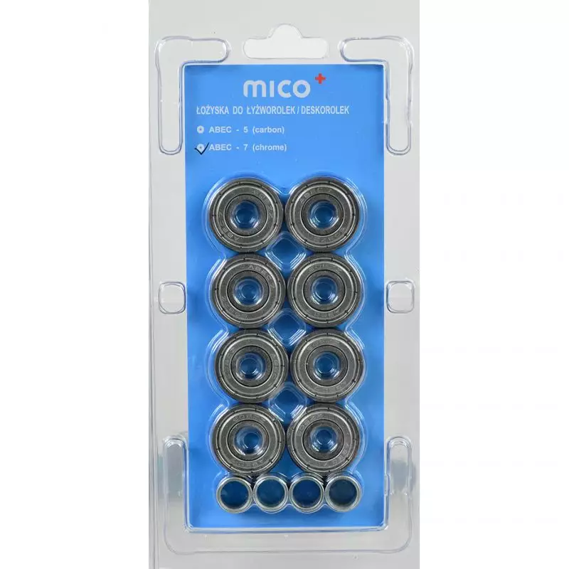 Mico ABEC-7 chrome bearing / 8pcs /