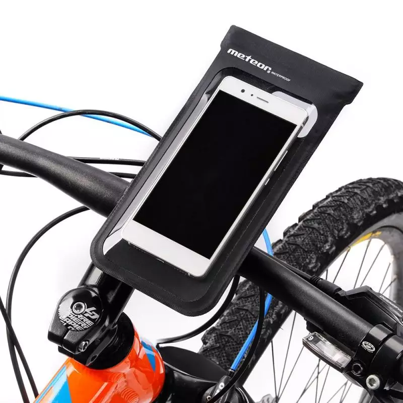 Waterproof bicycle case for the Meteor Crib 23795 phone