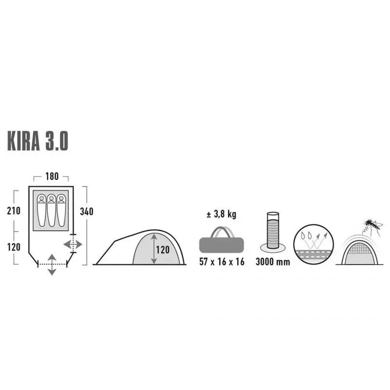 Tent High Peak Kira 3 10370