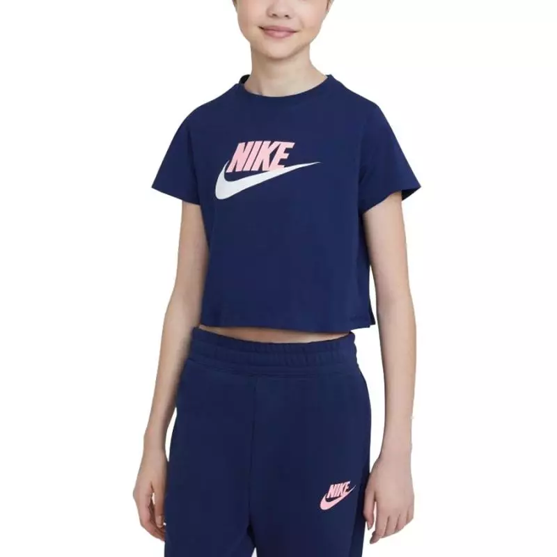 Nike Sportswear Big Kids' Cropped Jr DA6925 492 T-shirt