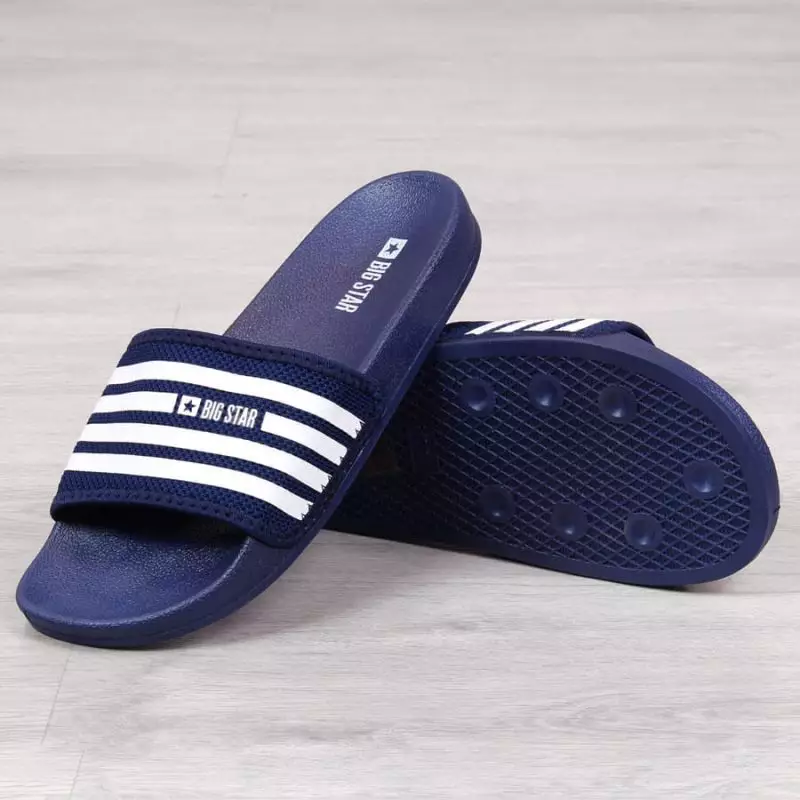 Big Star W FF274A356 navy blue beach slippers