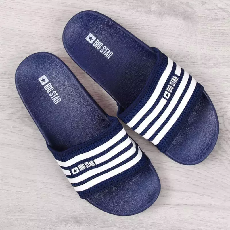 Big Star W FF274A356 navy blue beach slippers