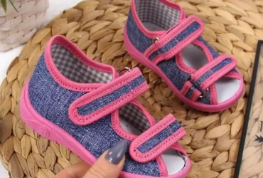 Home slippers Nazo Jr. TEX4B navy blue-pink