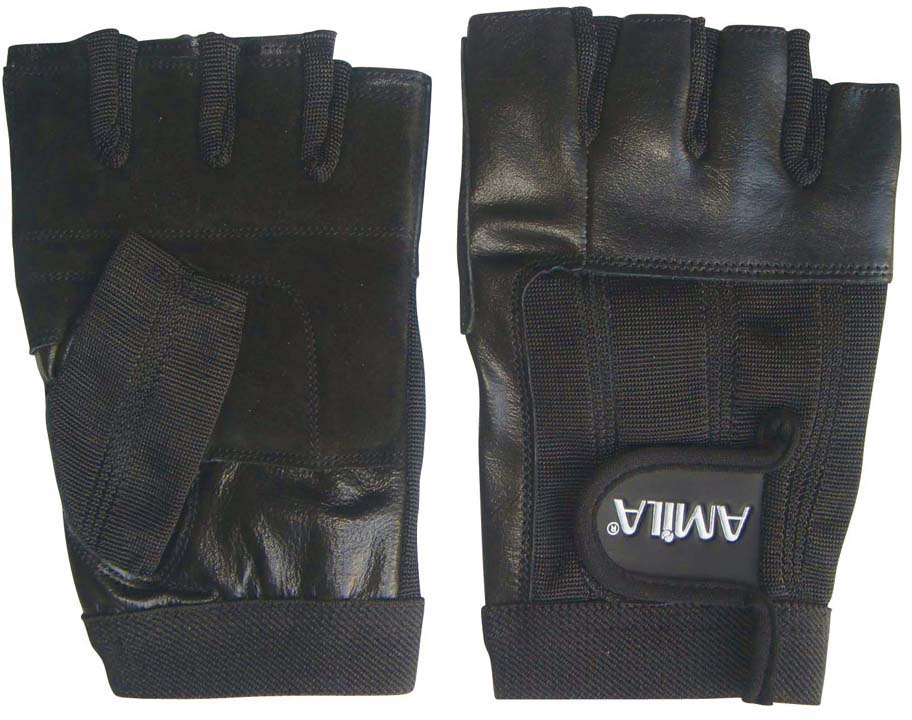 Γάντια Άρσης Βαρών AMILA Nappa Amara Μαύρο S