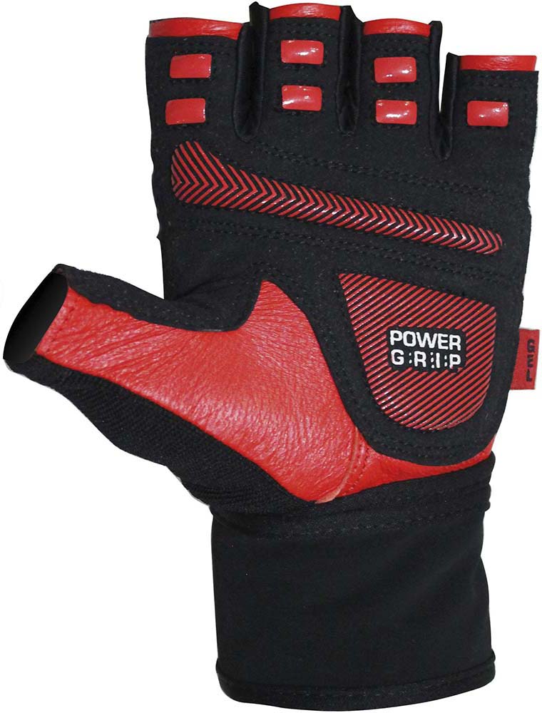 Γάντια Άρσης Βαρών AMILA Δέρμα Amara Κόκκινο/Μαύρο XL