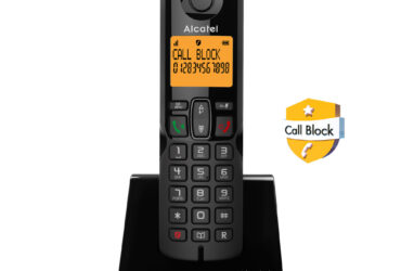 Ασύρματο τηλέφωνο με δυνατότητα αποκλεισμού κλήσεων S280 EWE μαύρο