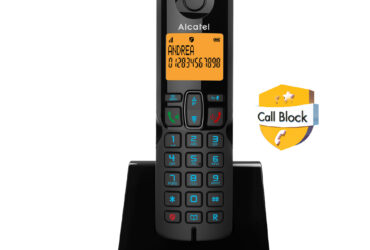 Ασύρματο τηλέφωνο με δυνατότητα αποκλεισμού κλήσεων S280 EWE μαύρο/μπλε