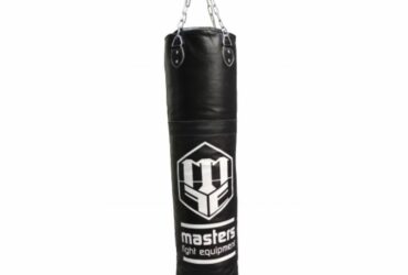 Leather boxing bag 150/35 cm empty WWS-MASTERS black