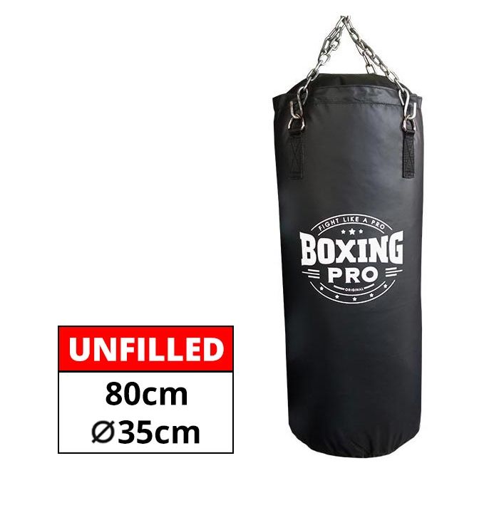 Άδειος Σάκος Πυγμαχίας Boxing Pro Challenger 80cm Black