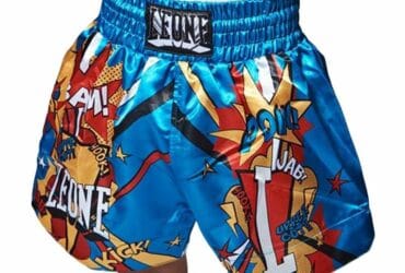 Παιδικό Σορτς Kick Thai Leone Hero ABJ02 Light Blue