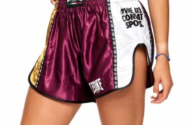Leone Training Thai Shorts AB760 – Violet/Gold