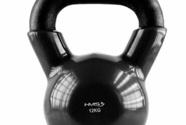 Kettlebell iron covered with vinyl HMS KNV12 BLACK