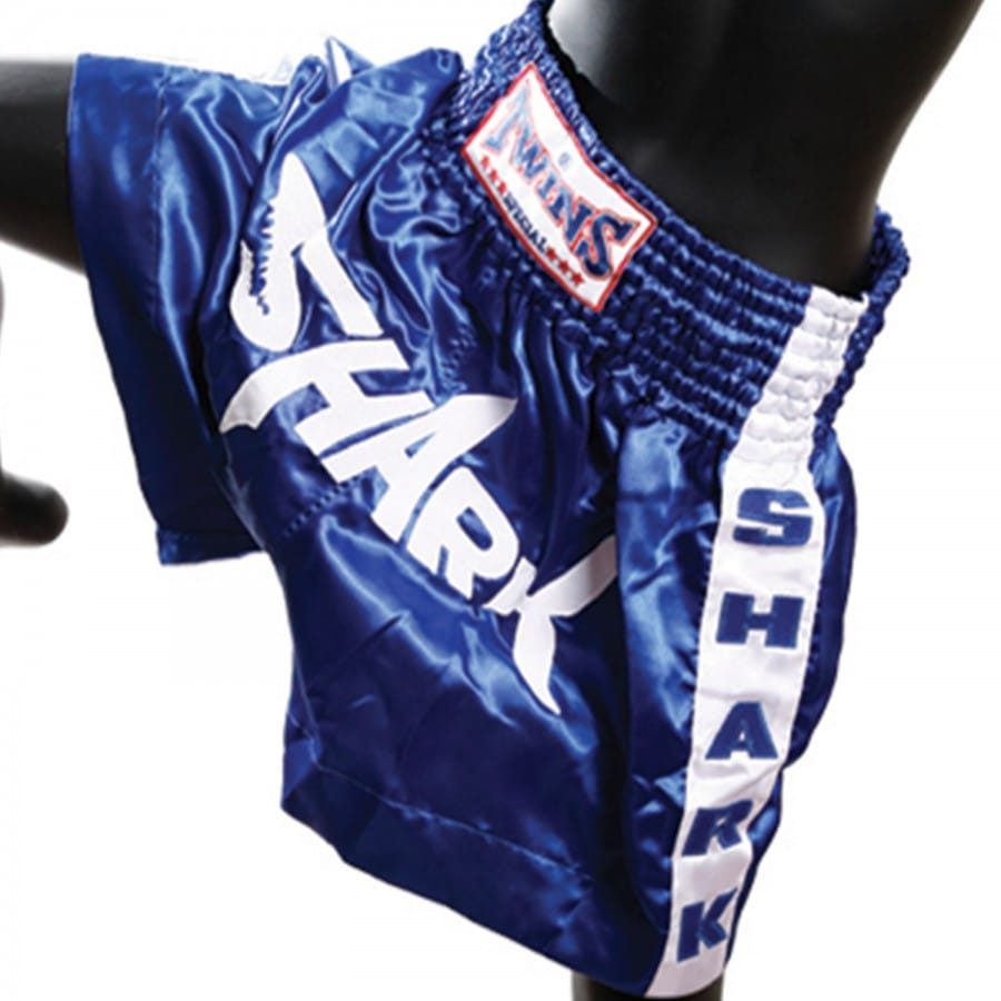 Σορτσάκι Kick Thai Twins Σατέν Shark Μπλε