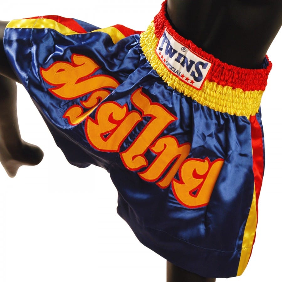 Σορτσάκι Twins – Silk Mauythai 2 Strpes Blue