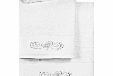 Σετ πετσέτες Art 3169  Σετ 3τμχ  Λευκό Beauty Home
