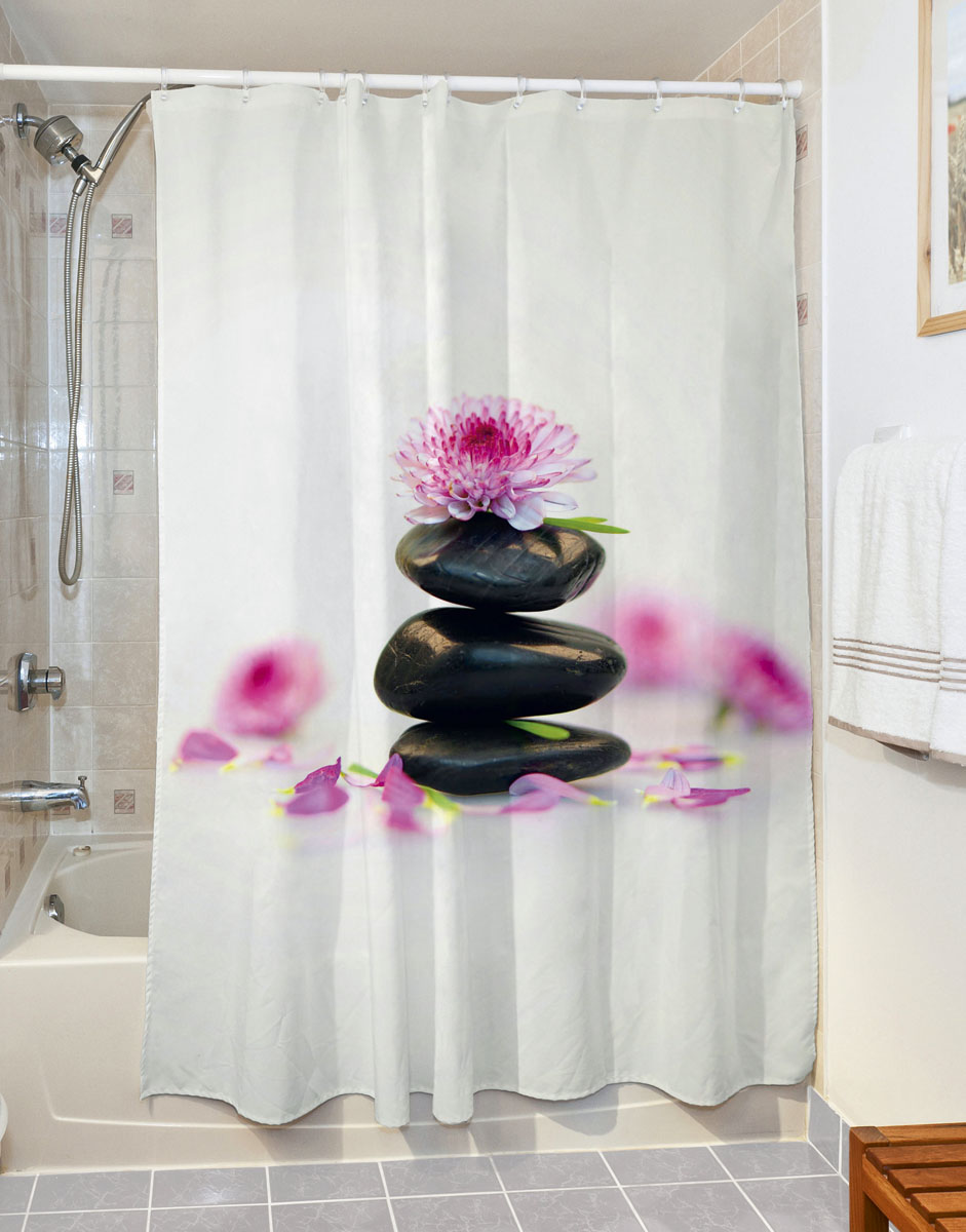 Κουρτίνα μπάνιου Spa Art 3181 190×180 Εμπριμέ Beauty Home