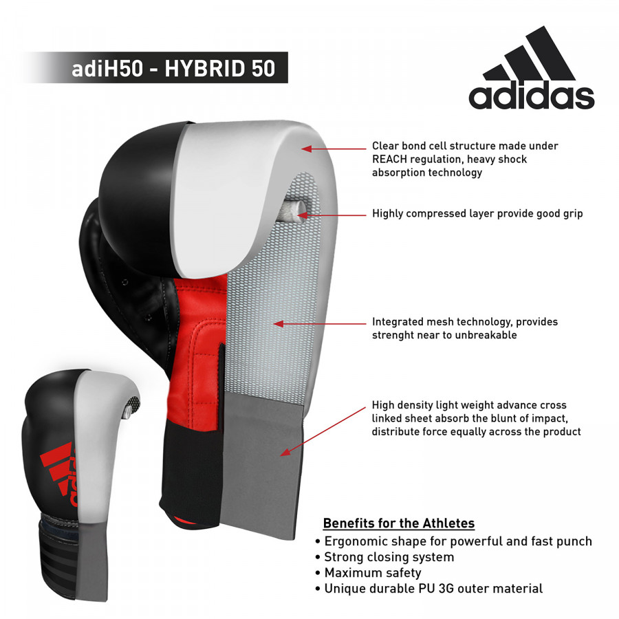 Πυγμαχικά Γάντια Adidas ΥΒΡΙΔΙΚΑ 50 – adiH50