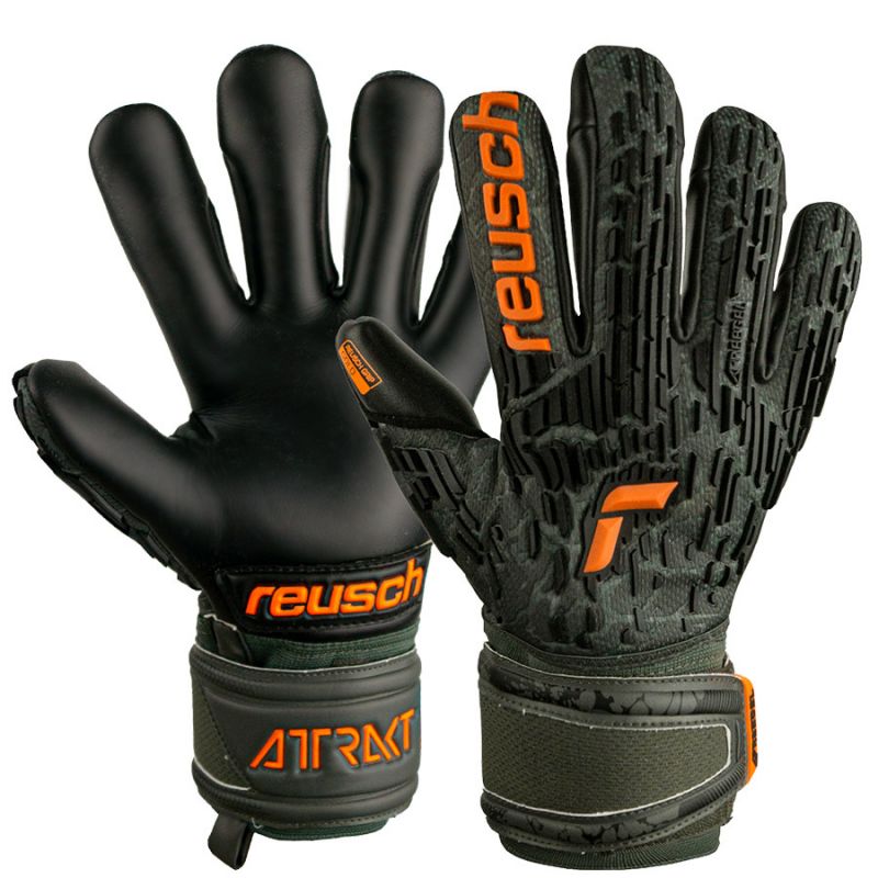 Reusch Attrakt Freegel Gold Finger Support Gloves 53 70 030 5555