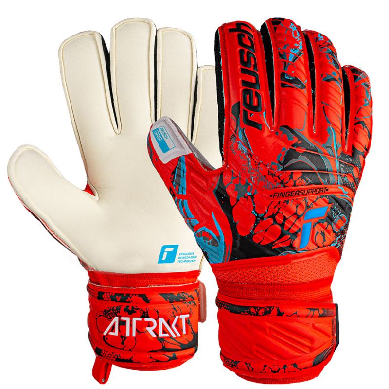 Reusch Attrakt Grip Finger Support M 53 70 810 3334 goalkeeper gloves