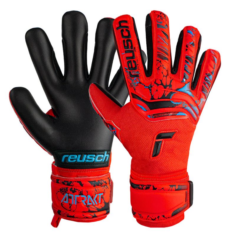 Reusch Attrakt Grip Evolution Finger Support Jr Gloves 53 72 820 3333