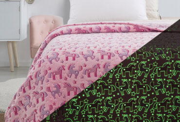 Κουβέρτα μονή φωσφορίζουσα Art 6148 160×220 Ροζ Beauty Home
