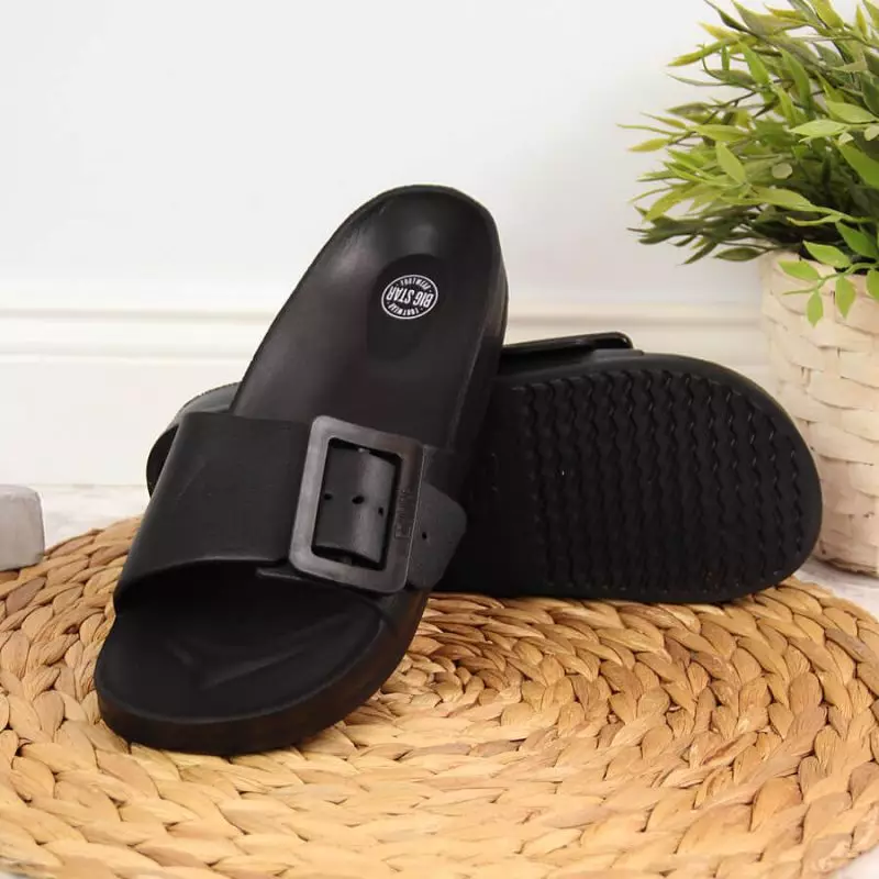 Black beach slippers Big Star W FF274A389