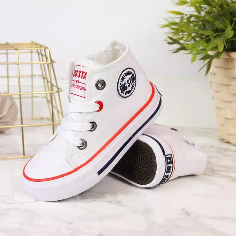 Sneakers with a zipper Big Star Jr HH374083 white