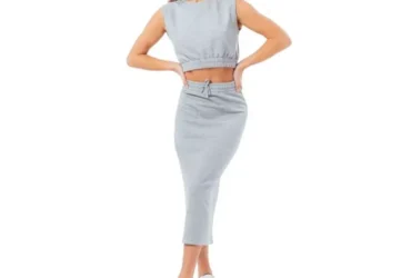 Justhype Sweat Midi Skirt Loungewear Set W LABON007