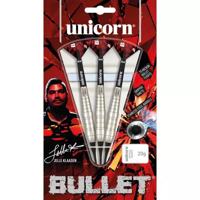 Darts soft tip Unicorn Bullet Stainless Steel- Jelle Klaasen 20g: 23531