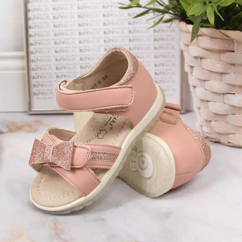 Velcro sandals S. Barski Jr OLI151B pink