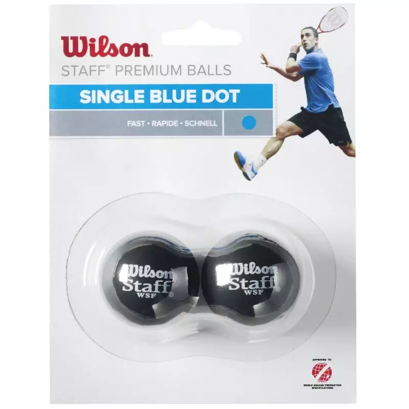 Wilson Staff Squash Blue Dot Ball WRT617500