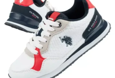 US Polo ASSN shoes. Jr UP21J48074-WHI-RED01
