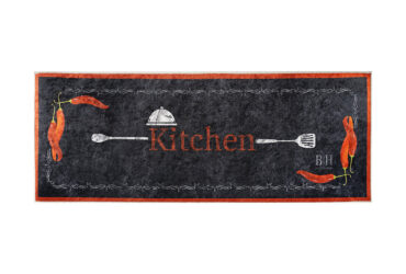 Πατάκι κουζίνας 9016 0.60×1.60  Μαύρο,Κόκκινο Beauty Home