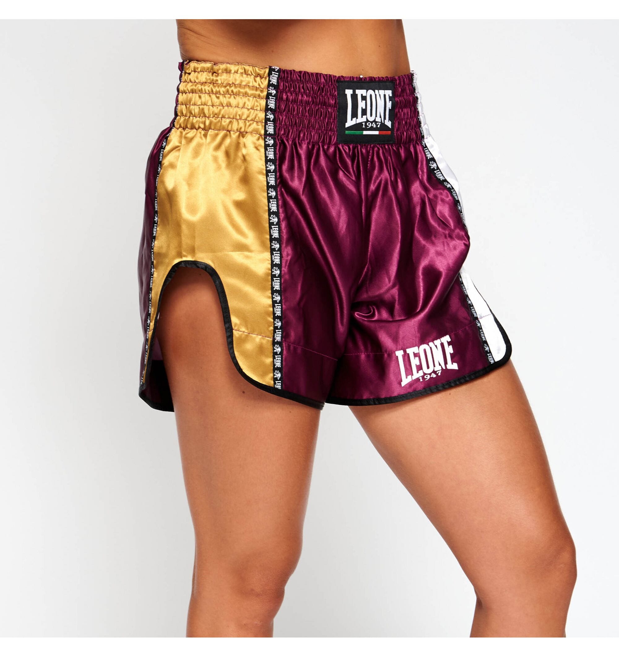 Leone Training Thai Shorts AB760 – Violet/Gold