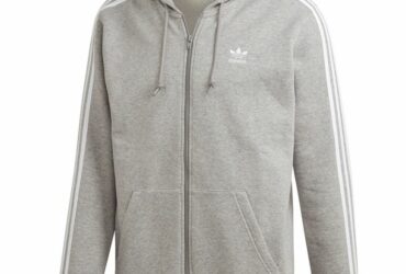Adidas gray 3-Stripes sweatshirt Fz M ED5969