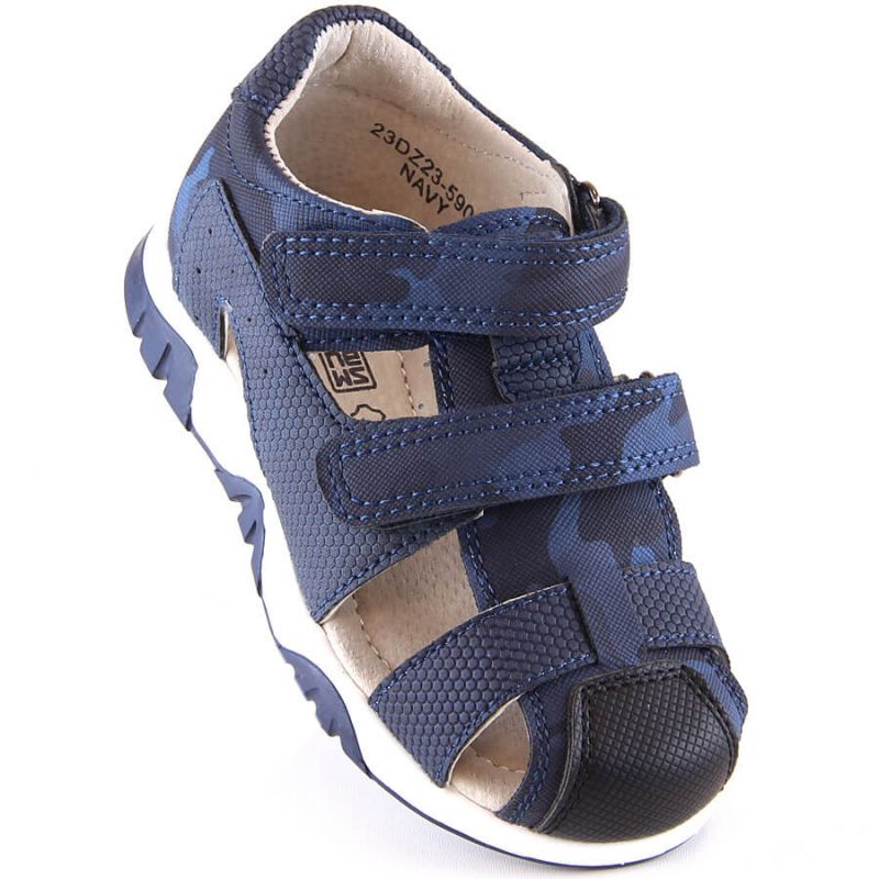 Velcro sandals camo News Jr 5909 navy blue