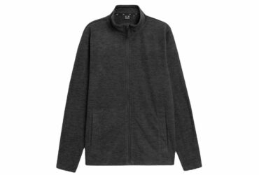 4F M H4L22-PLM350 black melange sweatshirt