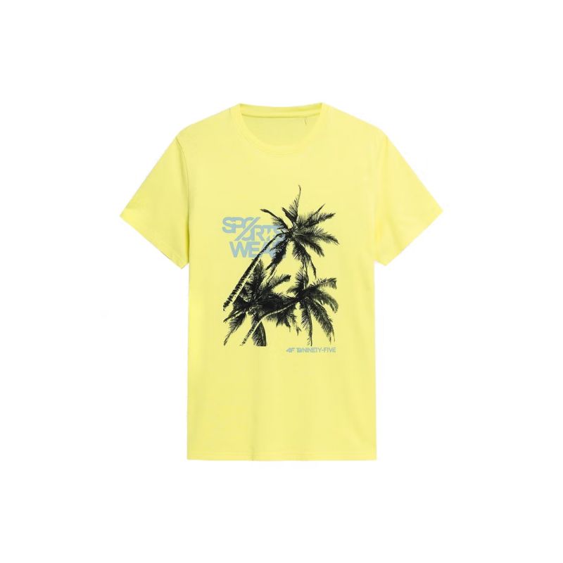 T-shirt 4F M H4L22-TSM039 light yellow