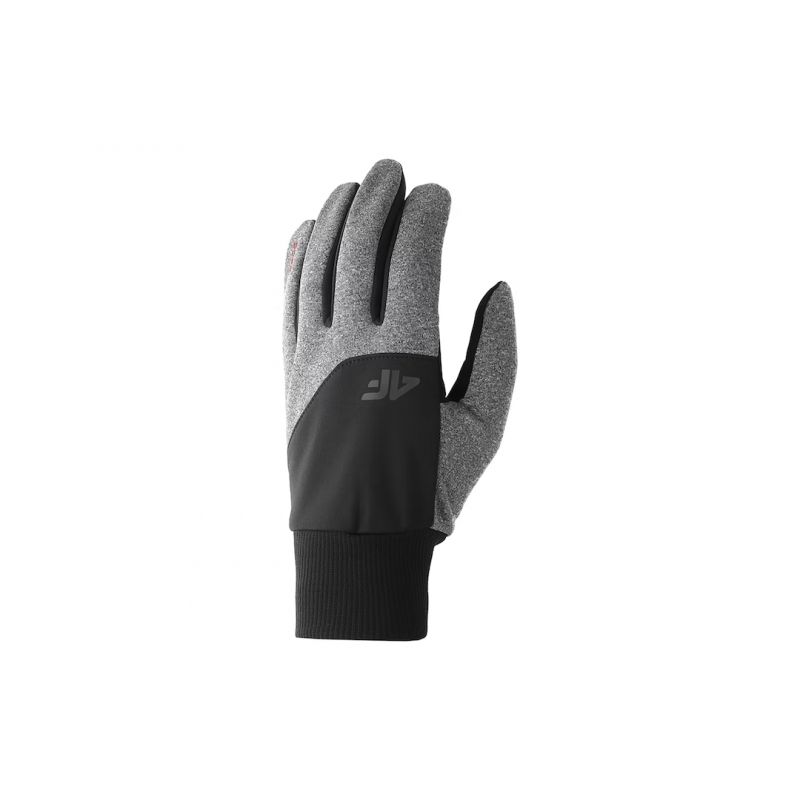 Gloves 4F M H4Z22-REU003 gray melange