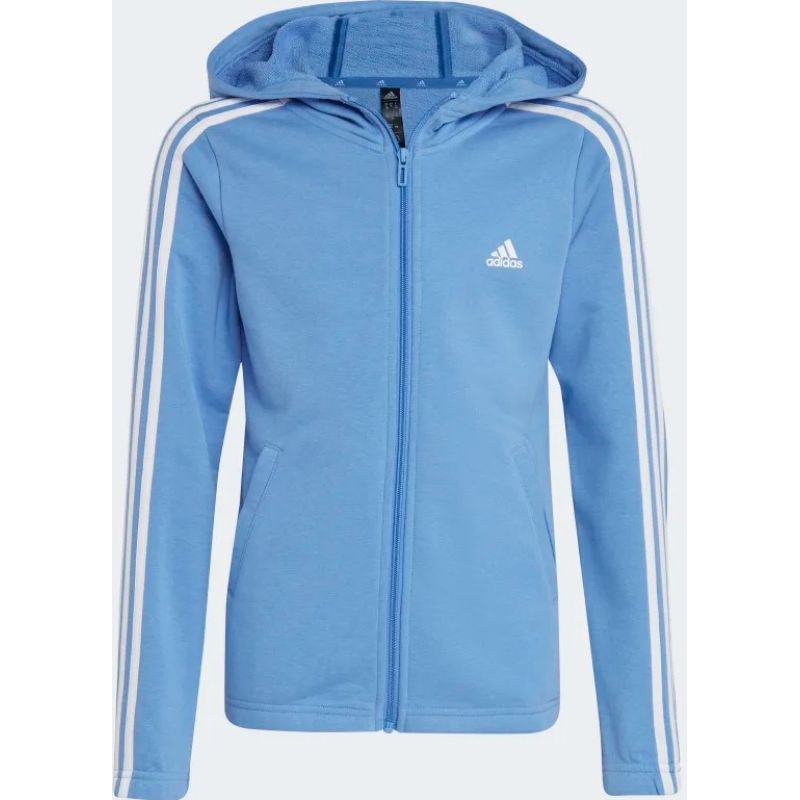 Sweatshirt adidas 3 Stripes Full-Zip Hoodie Jr. IC3636