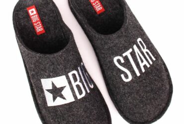 Home slippers made of wool felt Big Star M INT1804