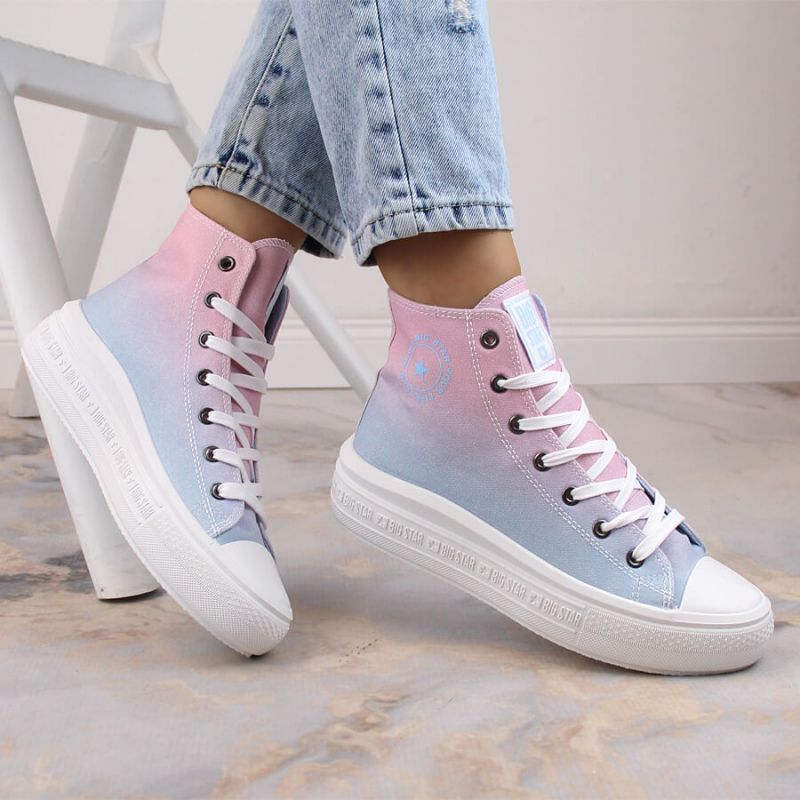 Platform ankle sneakers Big Star W INT1877B ombre