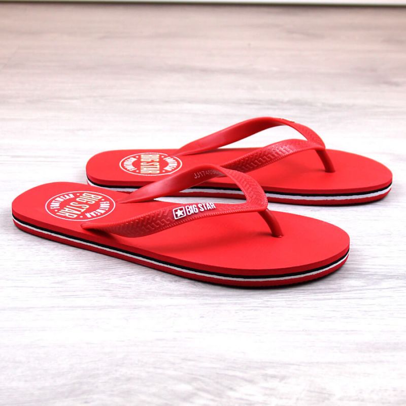 Big Star M JJ174538 red flip-flops